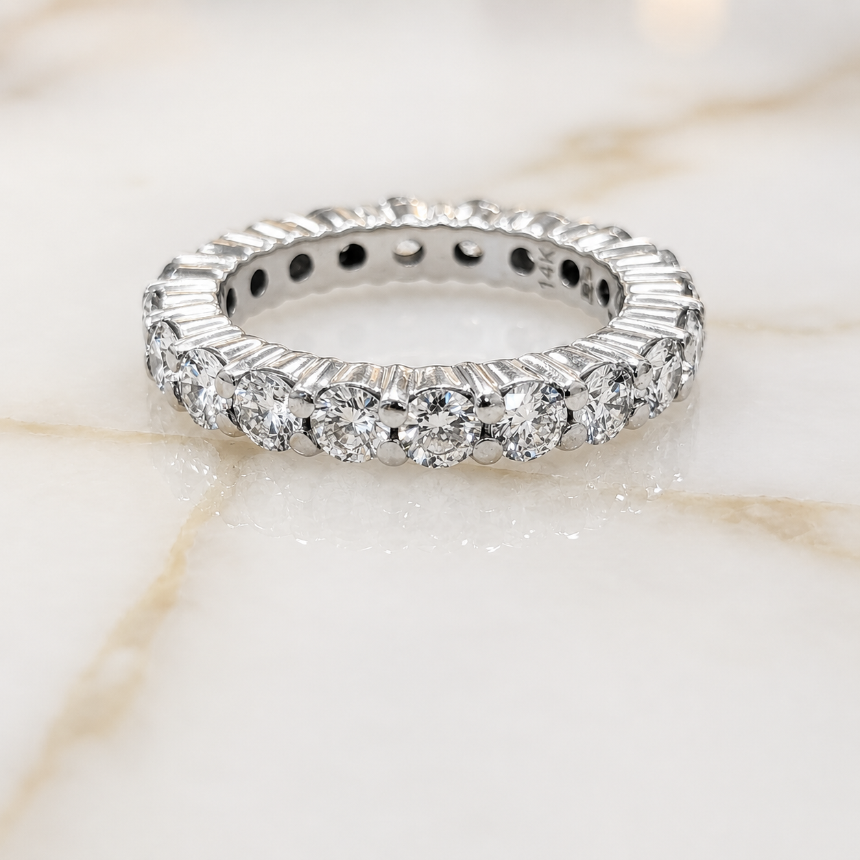2.48 Carats Natural Round Diamond Wedding Band