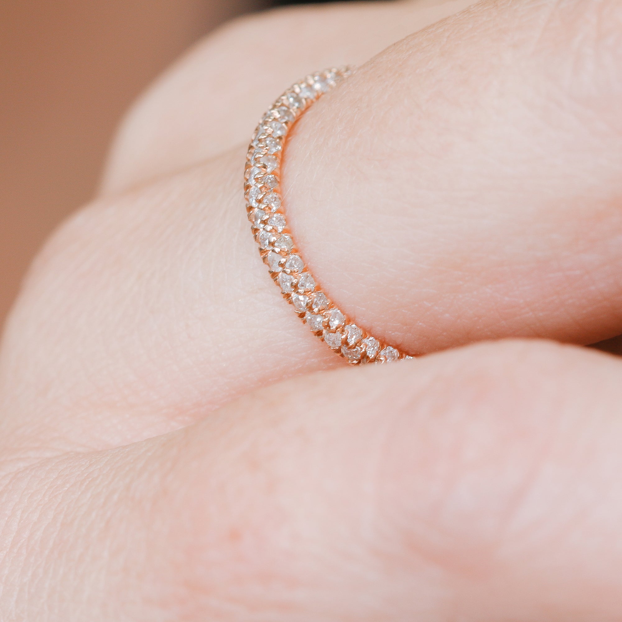 Sparks - ternity Natural Round cut Diamond Wedding Band