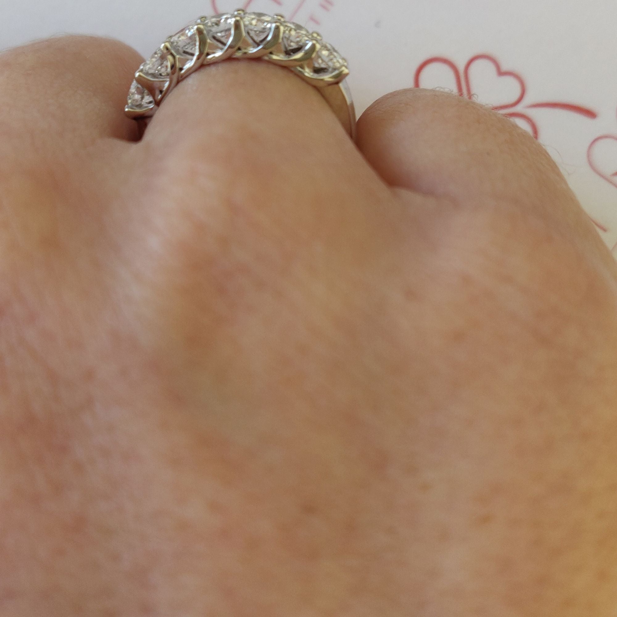 Sunce - Half Eternity Natural Round cut Diamond Wedding Band