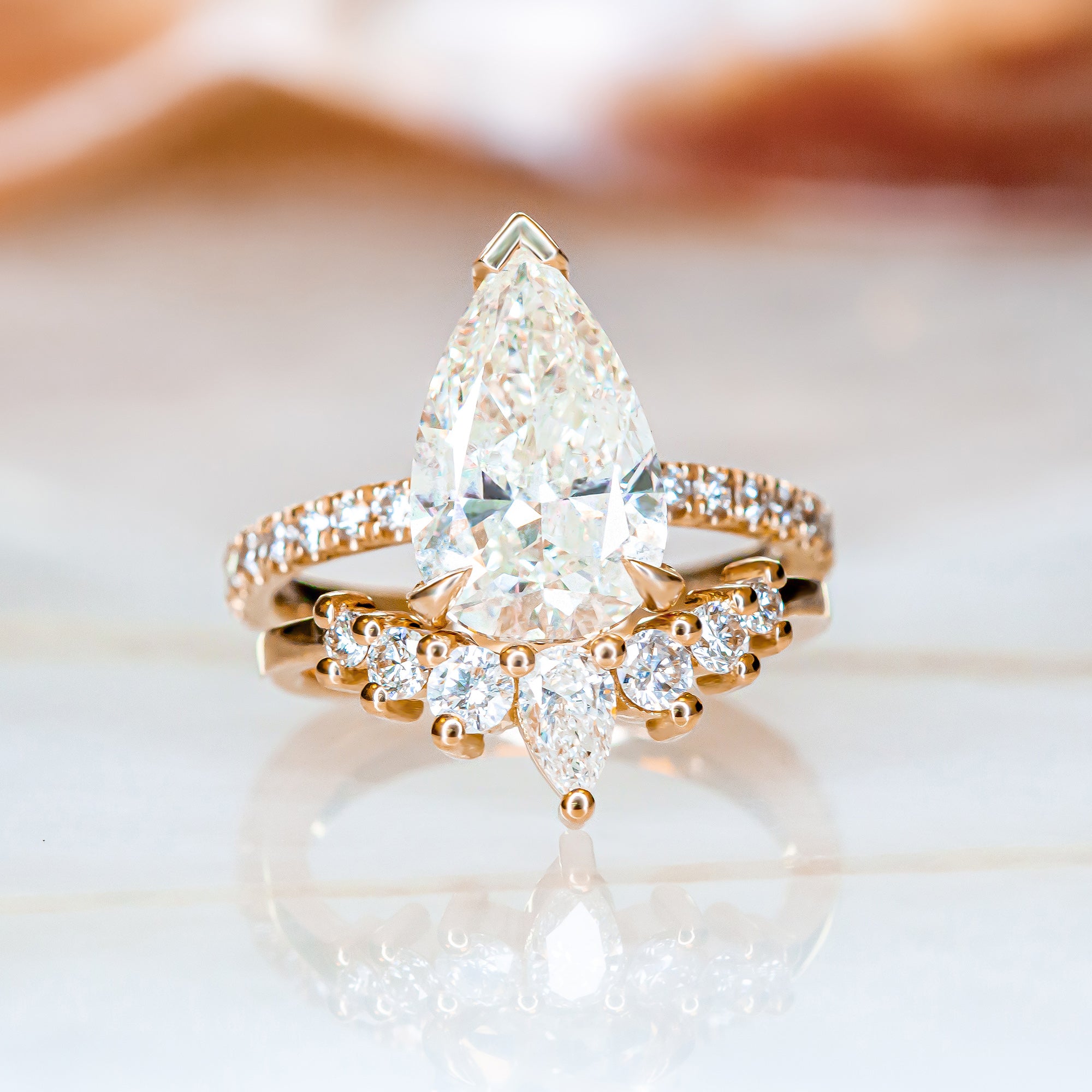 Vintage Natural Round cut Diamond Wedding Band