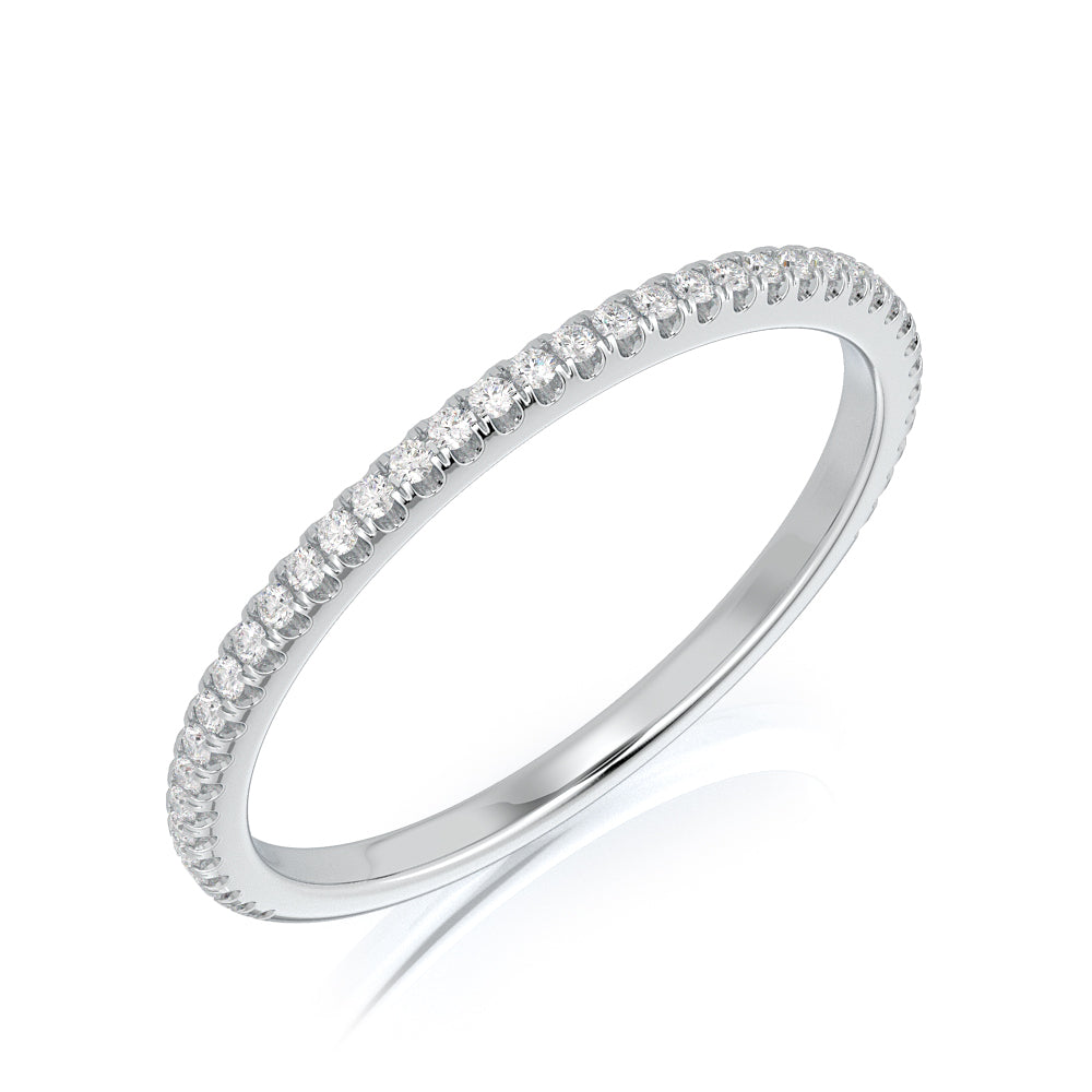 Saule - Eternity Natural Round cut Diamond Wedding Band