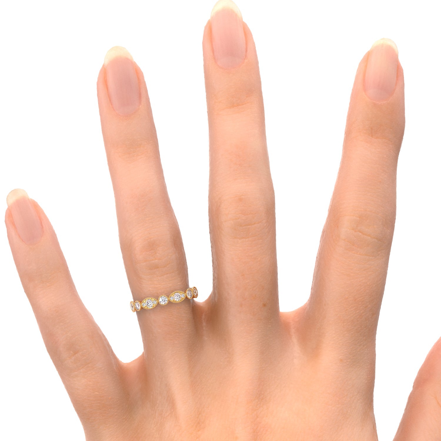 Polarized - Eternity Natural Round cut Diamond Wedding Band