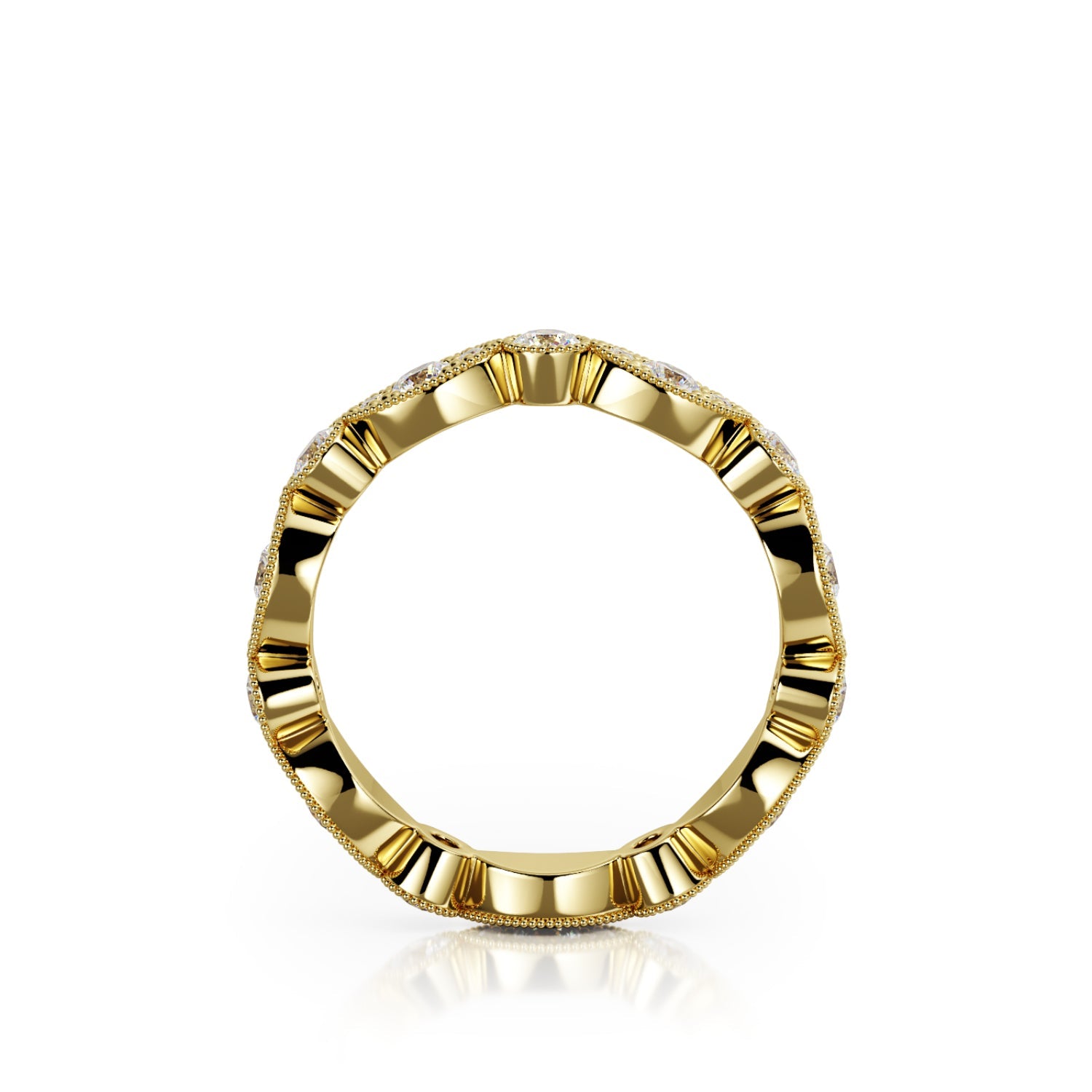 Polarized - Eternity Natural Round cut Diamond Wedding Band