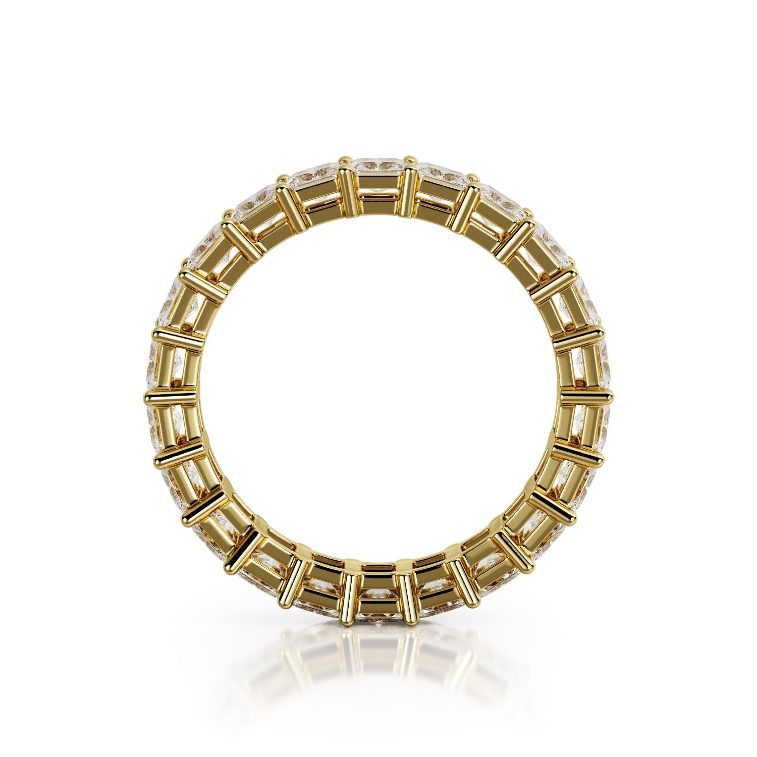 Flickering Flame - Eternity Natural Round cut Diamond Wedding Band