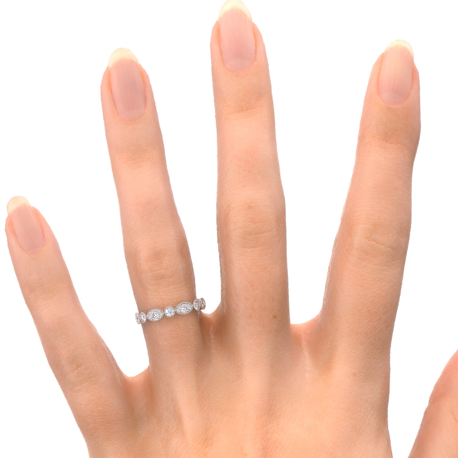 Polarized - Eternity Natural Round cut Diamond Wedding Band