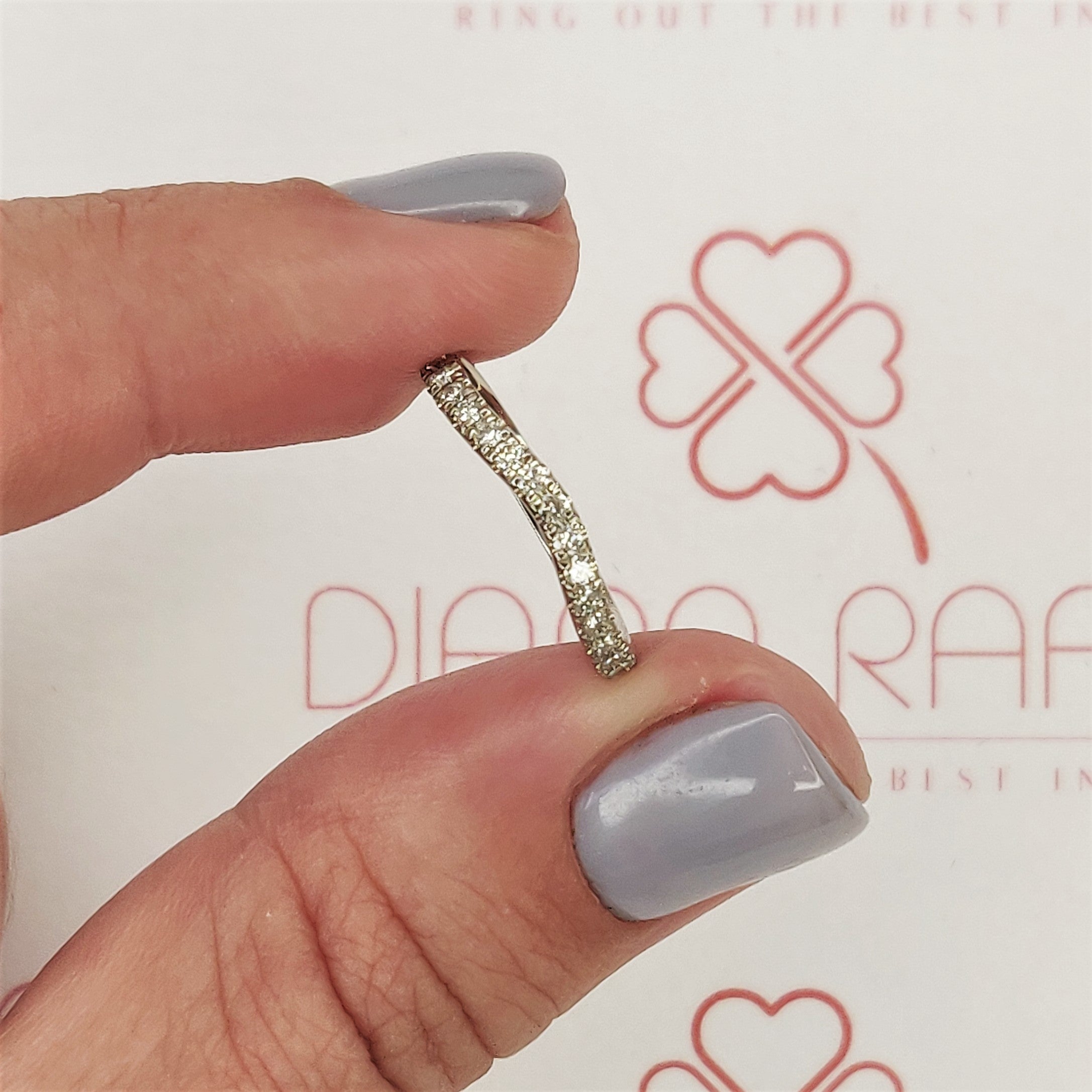 Soleil - Half Eternity Natural Round cut Diamond Wedding Band