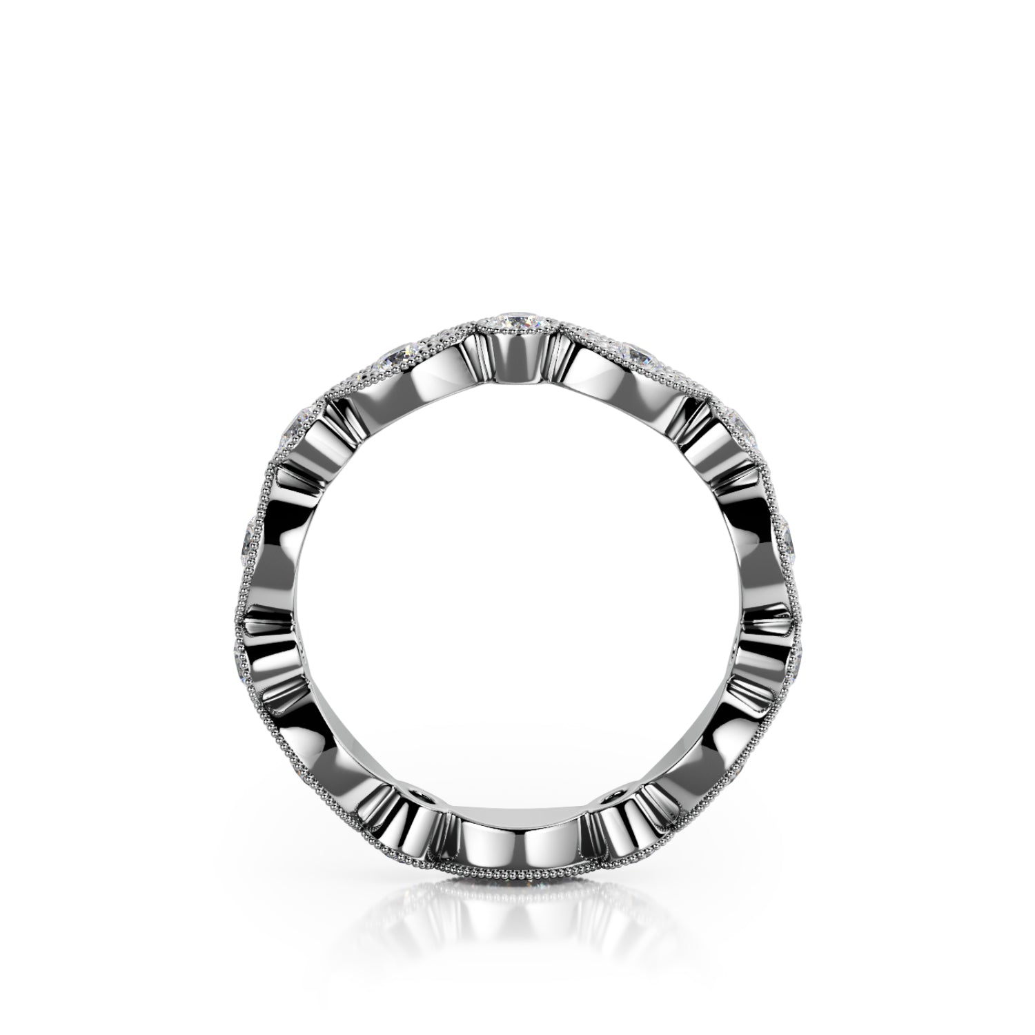 Polarized - Eternity Natural Round cut Diamond Wedding Band